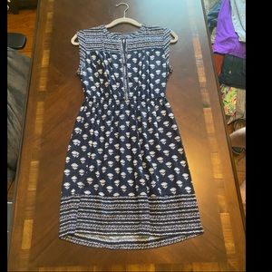 Navy and white Ann Taylor loft dress